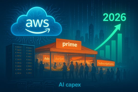 AWS cloud and Amazon Prime drive ads, subscriptions, AI capex growth by 2026.