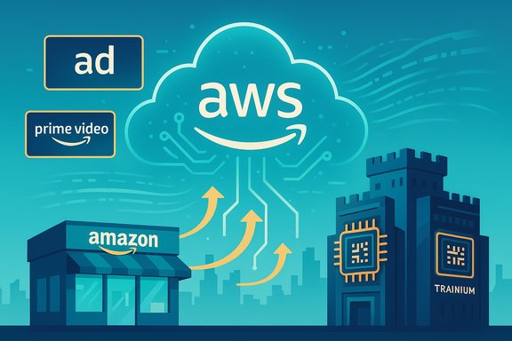 AWS cloud links Amazon services like ad and Prime Video with Trainium chips.