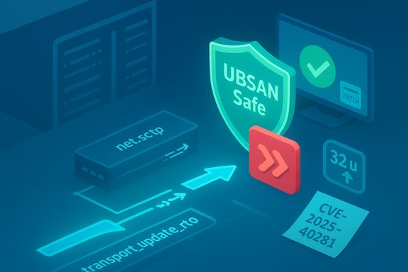 UBSAN Safe shield glows over a digital patch/update flow in a security diagram.