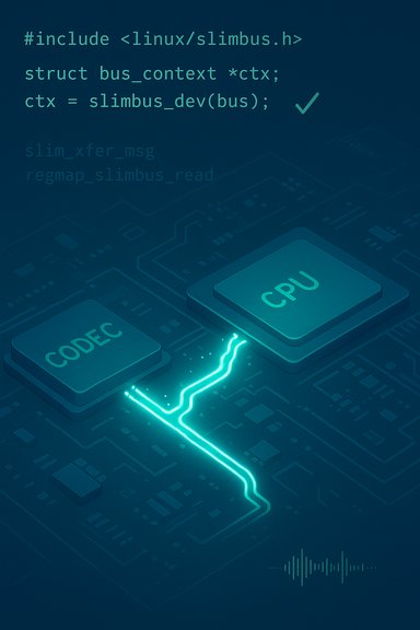 Futuristic circuit board with glowing CPU and CODEC chips connected by neon traces.