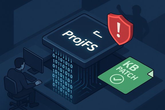 Isometric illustration of data protection: a server-like chip, binary streams, a patch card, and a red security shield.