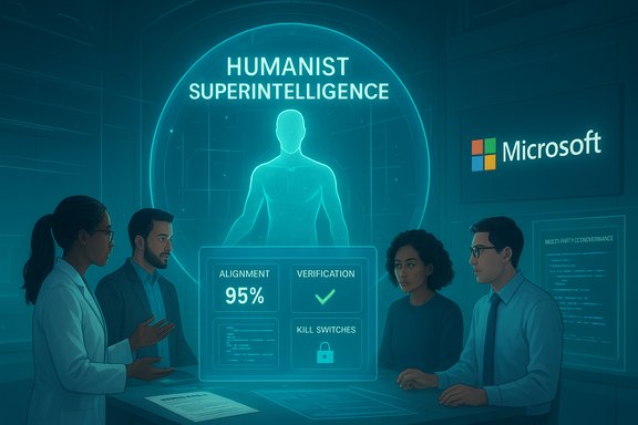 Experts discuss humanist superintelligence with 95% alignment and kill-switch safeguards.