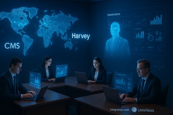 A four-person team in a blue holographic data room analyzes maps, charts, and LexisNexis data. A four-person team in a blue holographic data room analyzes maps, charts, and LexisNexis data.