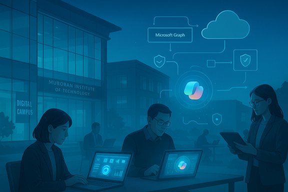 Students work on laptops at Muroran Institute of Technology's digital campus.