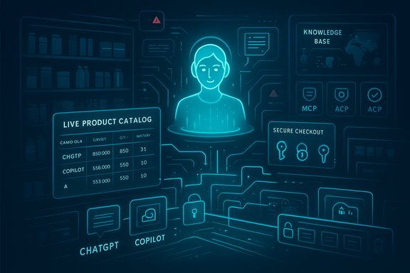 A neon holographic dashboard surrounds a central avatar with floating data panels.