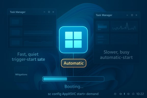A blue Windows-style startup screen showing an automatic boot sequence with a progress bar and task monitors.