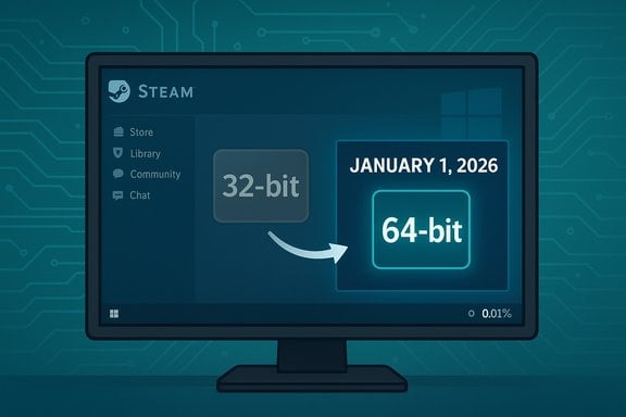 Steam Drops 32 Bit Windows Support 64 Bit Only From Jan 2026 Windows 88146 Efa0d23af965be6b5c08c3a9233d9283