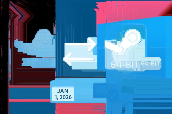 Transition from 32-bit to 64-bit architecture, with a Jan 1, 2026 deadline.