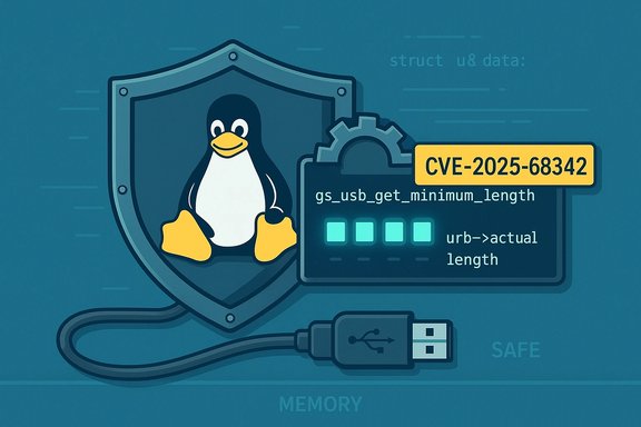 Linux security: Tux shields a USB vulnerability CVE-2025-68342.