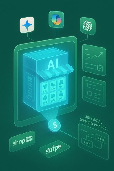 AI-powered storefront connected to a universal commerce protocol with Stripe and Shop Pay.