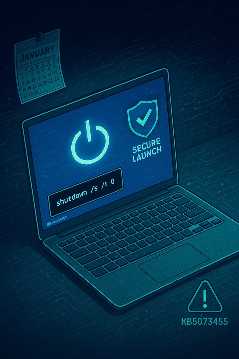 Shutdown Bug in January 2026 Update with Secure Launch KB5073455