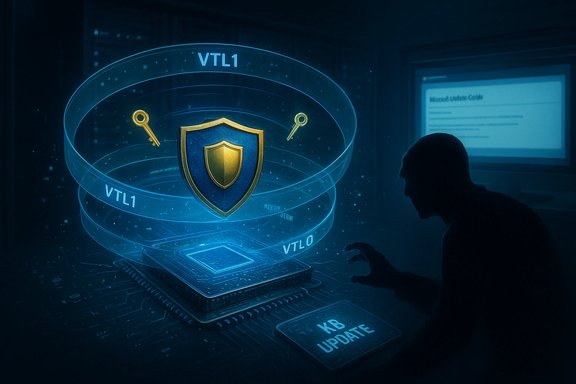 A person studies a holographic shield with keys, symbolizing cybersecurity and software updates.