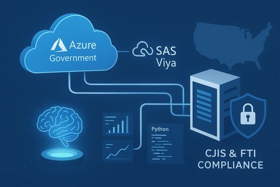 Azure Government cloud powers SAS Viya and Python analytics for CJIS & FTI compliance. Azure Government cloud powers SAS Viya and Python analytics for CJIS & FTI compliance.