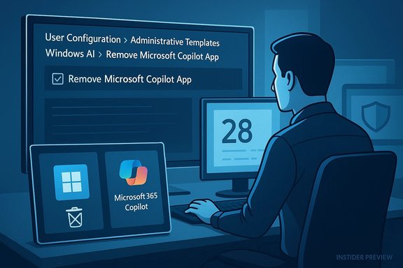 IT worker disables Microsoft Copilot via Windows admin templates.
