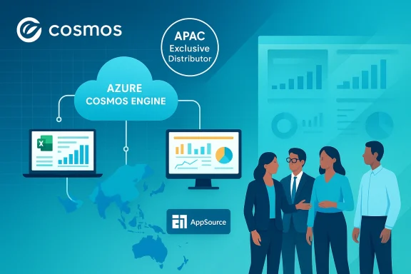 Cosmos promotes Azure Cosmos Engine with APAC Exclusive Distributor and business analytics team.
