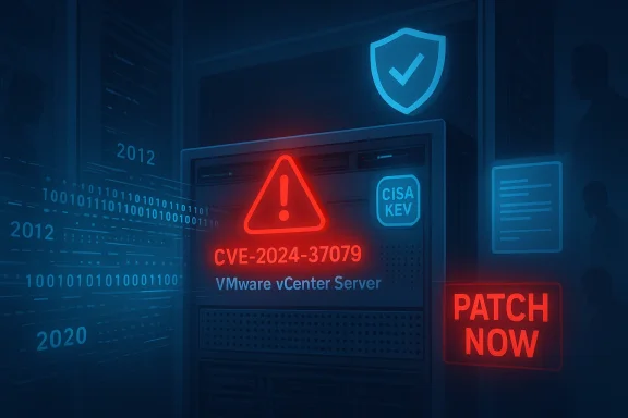 Warning: CVE-2024-37079 in VMware vCenter Server; patch now.