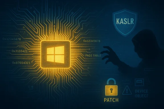 Hooded figure reaches toward a glowing Windows CPU chip amid circuit traces, symbolizing cyberattack and security patches. Hooded figure reaches toward a glowing Windows CPU chip amid circuit traces, symbolizing cyberattack and security patches.