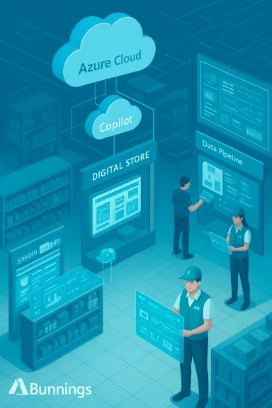 Azure Cloud and Copilot power the digital store data pipeline at Bunnings.