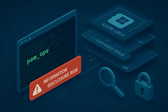Isometric cybersecurity illustration showing code with a warning banner for Information Disclosure Risk and security icons.