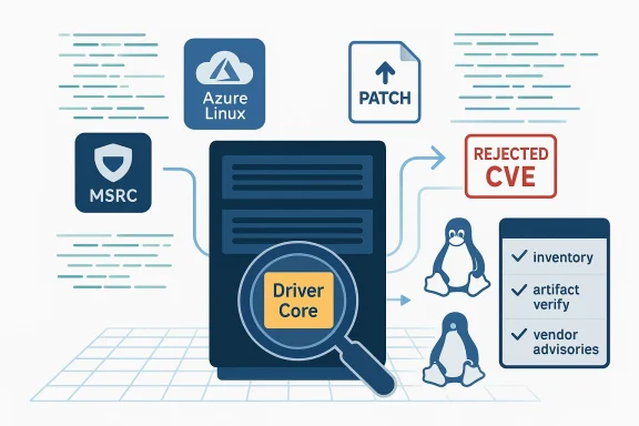 Driver Core server orchestrates patches, CVEs, and vendor advisories for Linux.