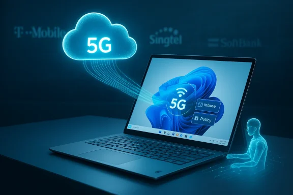Laptop links to a glowing 5G cloud with streaming data and a holographic figure. Laptop links to a glowing 5G cloud with streaming data and a holographic figure.