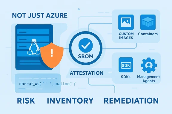 Not just Azure: SBOM attestation for risk, inventory, and remediation.