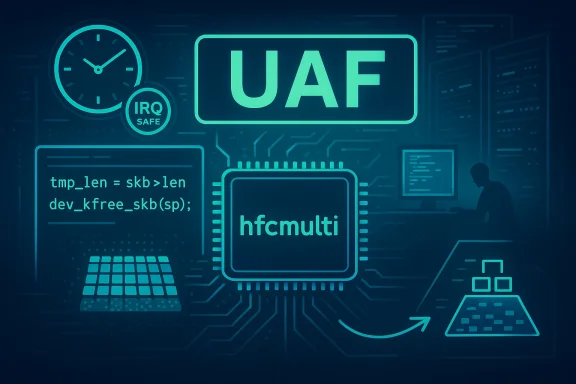A neon blue tech illustration featuring UAF, code snippets, circuitry, and a person at a computer.