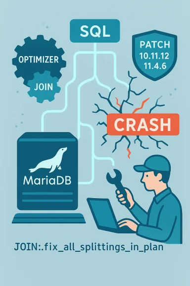 Database engineer fixes a MariaDB crash with SQL optimizations and patches.