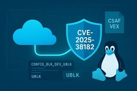 Cloud security shield blocks the CVE-2025-38182 vulnerability affecting Linux.