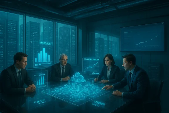 Four professionals study holographic data and a 3D city model in a high-tech meeting room. Four professionals study holographic data and a 3D city model in a high-tech meeting room.