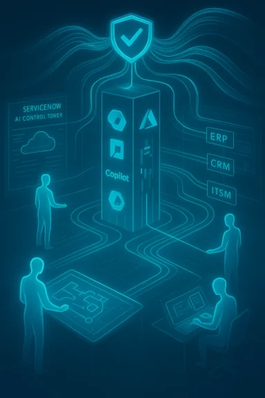 ServiceNow AI Control Tower orchestrates ERP, CRM and ITSM with Copilot.