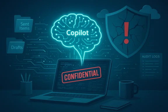 Neon Copilot brain guards confidential data on a laptop.