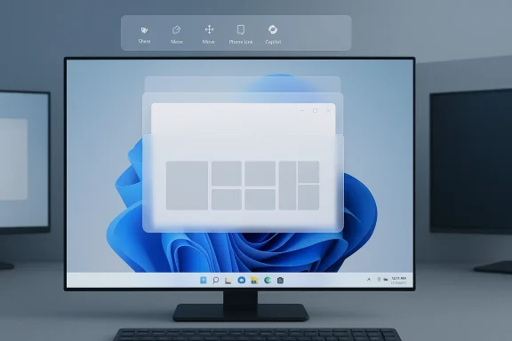 A Windows-style desktop with overlapping translucent windows over a blue abstract wallpaper.