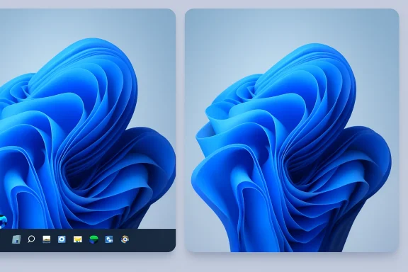 Two monitors display a vivid blue curling abstract sculpture.