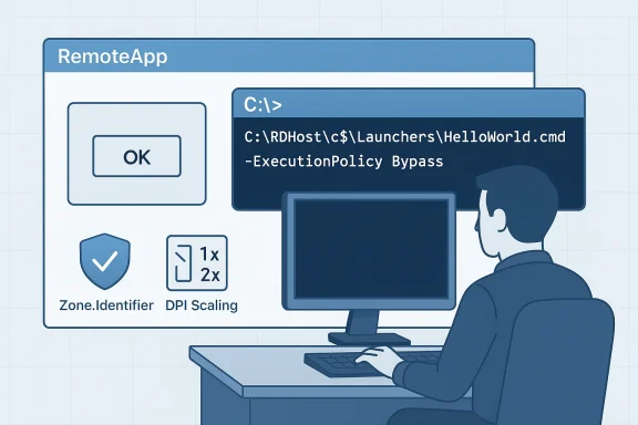 A person at a computer executes a command to bypass PowerShell's ExecutionPolicy.