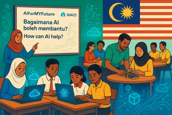 Malaysian students explore AI's future, learning how AI can help.