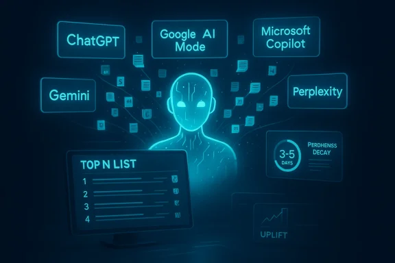 A neon blue AI interface surrounds a glowing human silhouette with floating tool labels.