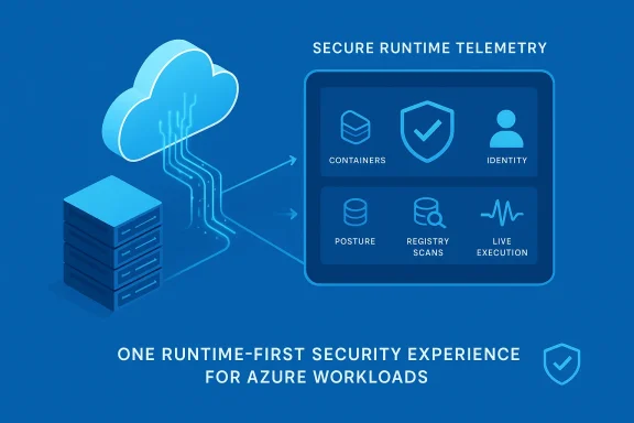 Azure cloud and servers provide secure runtime telemetry for workloads.