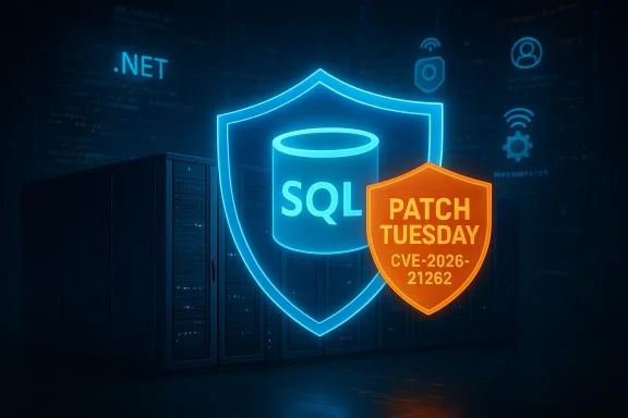 windowsforum-march-patch-tuesday-sql-server-cve-2026-21262-elevation-of-privilege.webp