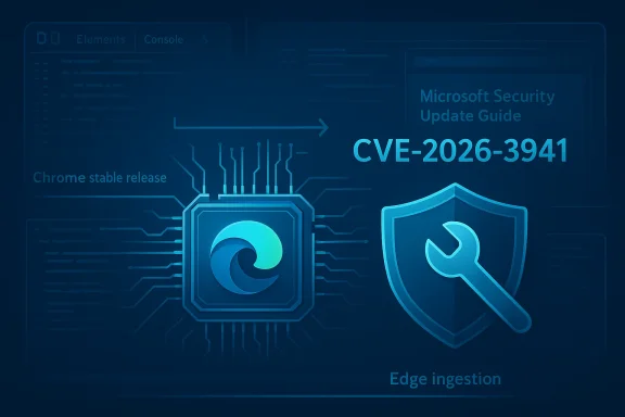 CVE-2026-3941: Microsoft security update guide for Edge/Chromium.