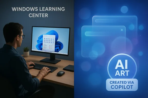 windowsforum-windows-ai-art-badges-in-learning-center-spark-copilot-debate.webp