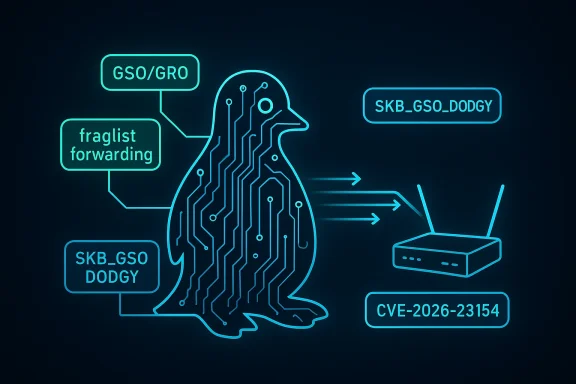 Glowing cyber network diagram showing GSO/GR0, fragment forwarding, and router links. Glowing cyber network diagram showing GSO/GR0, fragment forwarding, and router links.