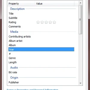 3 Song with Details Properties Blank in Windows Explorer.webp