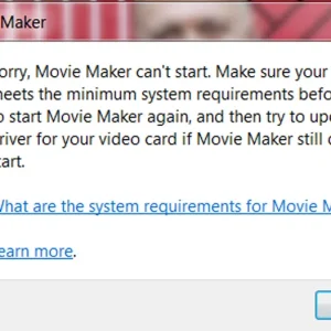 Movie Maker Error Message.webp