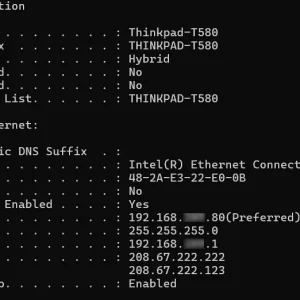 THINKPAD-T580 Ipconfig.webp