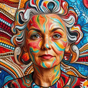 Granny In Vibrant Colour.webp