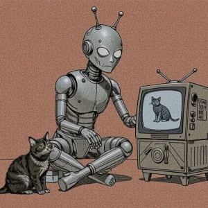 Watching Cat TV.webp