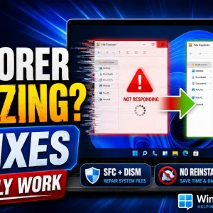 How to Fix File Explorer Not Responding or Crashing in Windows 10 & 11 (Full Guide)