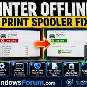Printer Spooler Errors in Windows 10 & 11 — Printer Stuck or Offline?