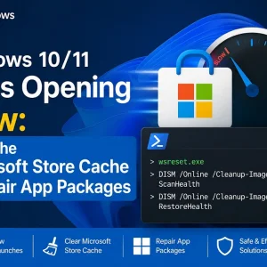 Fix Windows 10/11 Apps Opening Slow: Reset the Microsoft Store Cache + Repair App Packages